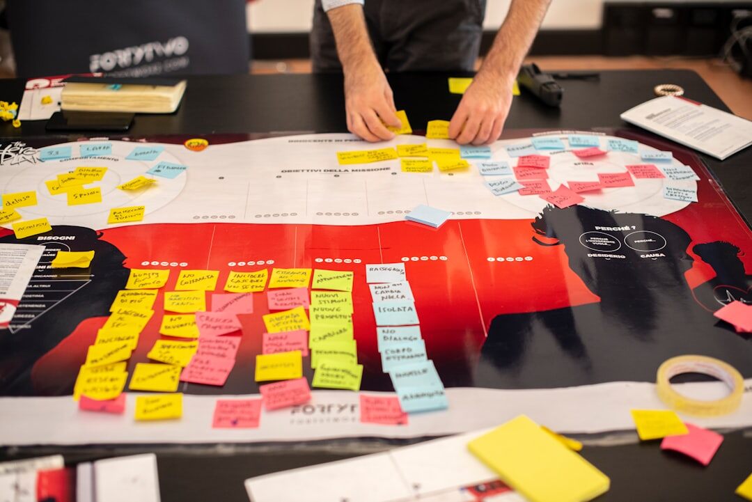 editorial team brainstorming